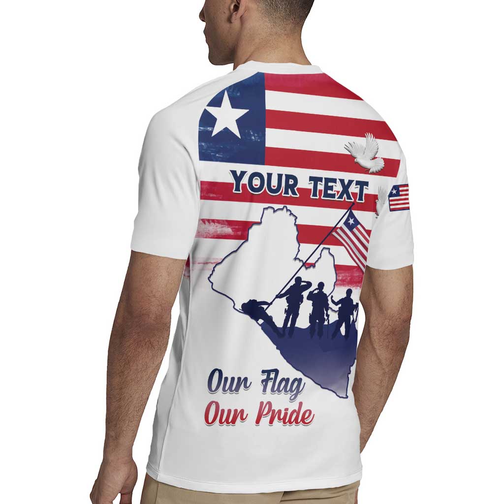 Personalised Liberia Flag Day Rugby Jersey Our Flag Our Pride