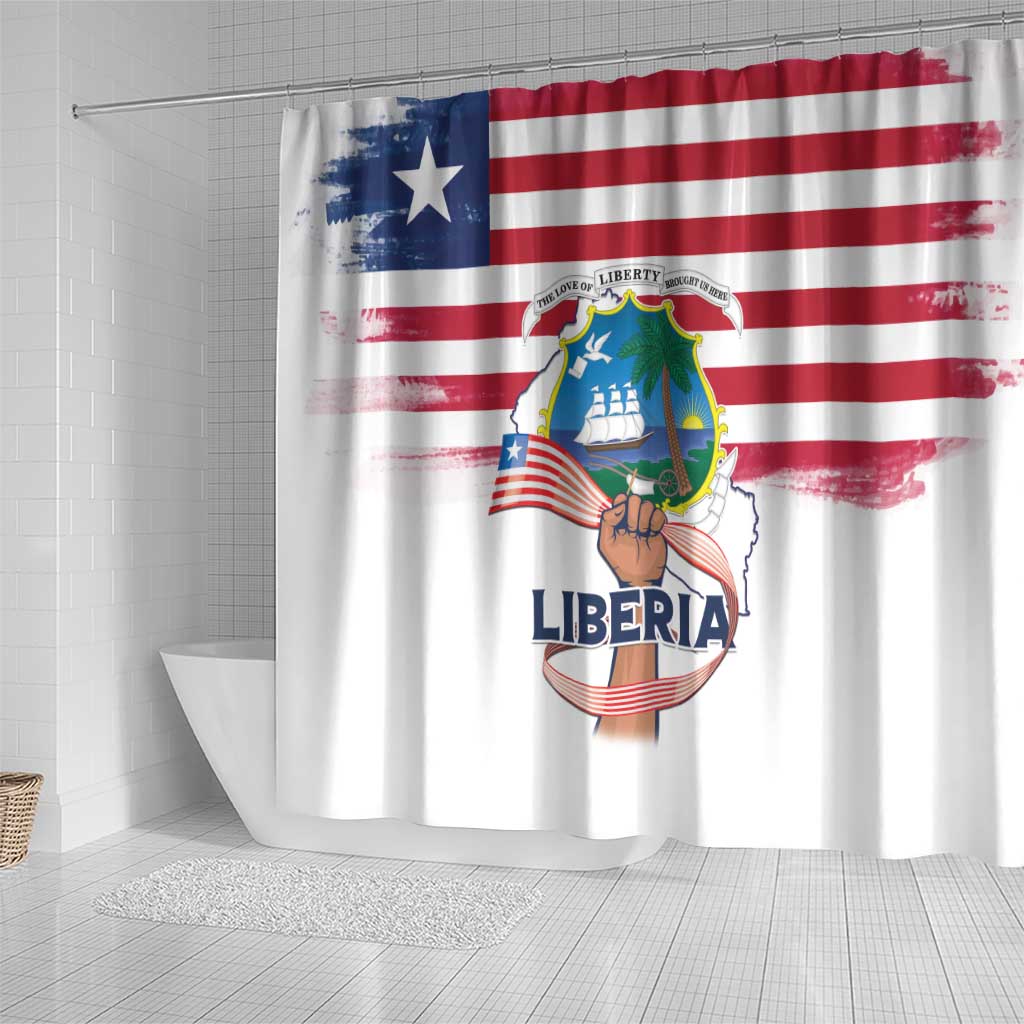 Liberia Flag Day Shower Curtain Our Flag Our Pride