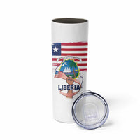 Personalised Liberia Flag Day Skinny Tumbler Our Flag Our Pride