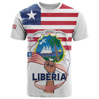 Personalised Liberia Flag Day T Shirt Our Flag Our Pride