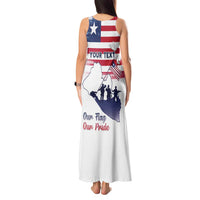 Personalised Liberia Flag Day Tank Maxi Dress Our Flag Our Pride