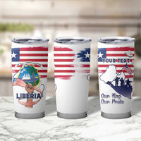 Personalised Liberia Flag Day Tumbler Cup Our Flag Our Pride