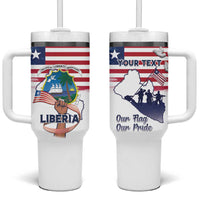 Personalised Liberia Flag Day Tumbler With Handle Our Flag Our Pride