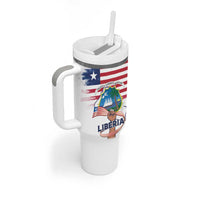 Personalised Liberia Flag Day Tumbler With Handle Our Flag Our Pride