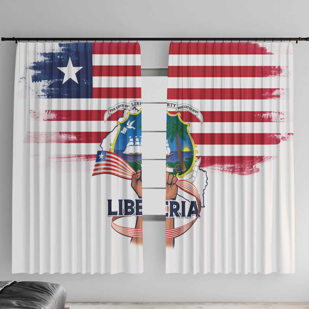 Liberia Flag Day Window Curtain Our Flag Our Pride