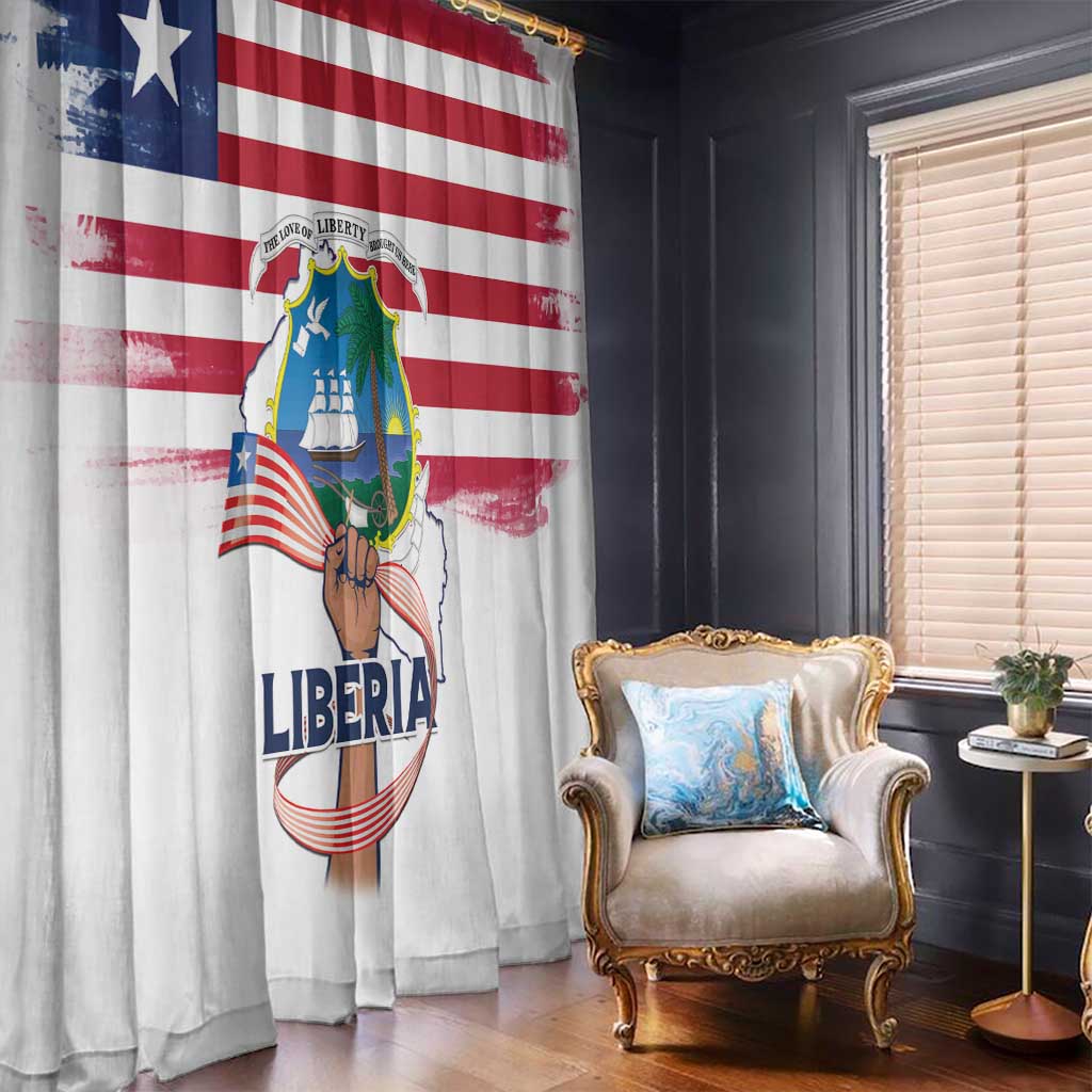 Liberia Flag Day Window Curtain Our Flag Our Pride