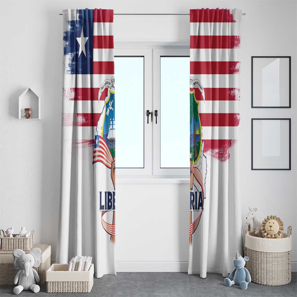 Liberia Flag Day Window Curtain Our Flag Our Pride