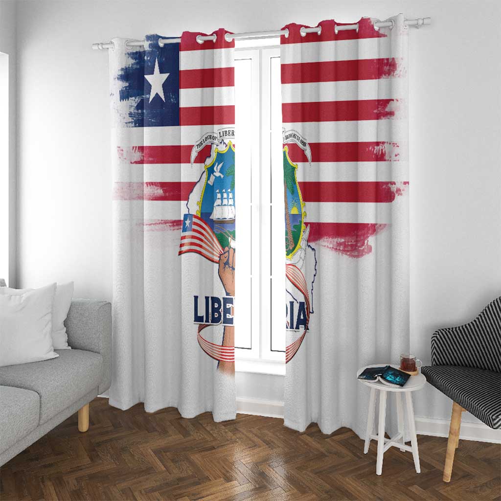 Liberia Flag Day Window Curtain Our Flag Our Pride