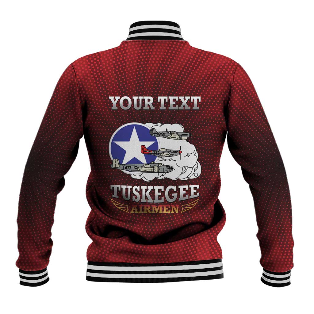 Personalized Red Tails Legacy Baseball Jacket Tuskegee Airmen WWII Heroes - Wonder Print Shop
