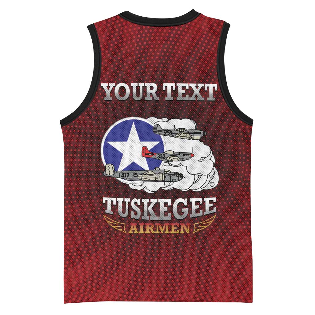Personalized Red Tails Legacy Basketball Jersey Tuskegee Airmen WWII Heroes - Wonder Print Shop