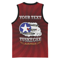 Personalized Red Tails Legacy Basketball Jersey Tuskegee Airmen WWII Heroes - Wonder Print Shop