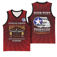 Personalized Red Tails Legacy Basketball Jersey Tuskegee Airmen WWII Heroes - Wonder Print Shop