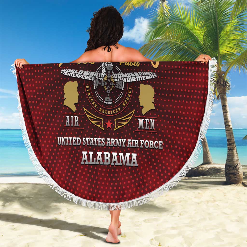 Red Tails Legacy Beach Blanket Tuskegee Airmen WWII Heroes - Wonder Print Shop