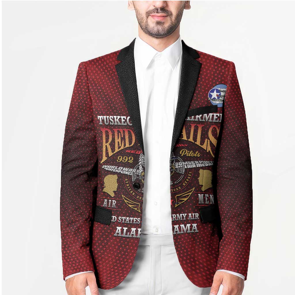 Personalized Red Tails Legacy Blazer Tuskegee Airmen WWII Heroes - Wonder Print Shop
