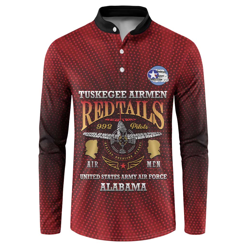 Personalized Red Tails Legacy Button Sweatshirt Tuskegee Airmen WWII Heroes - Wonder Print Shop