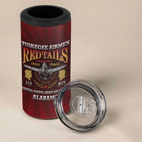 Personalized Red Tails Legacy 4 in 1 Can Cooler Tumbler Tuskegee Airmen WWII Heroes - Wonder Print Shop