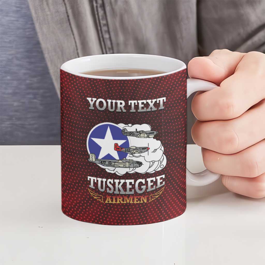 Personalized Red Tails Legacy Ceramic Mug Tuskegee Airmen WWII Heroes - Wonder Print Shop