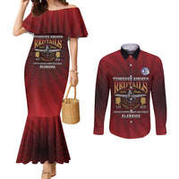 Personalized Red Tails Legacy Couples Matching Mermaid Dress and Long Sleeve Button Shirt Tuskegee Airmen WWII Heroes - Wonder Print Shop