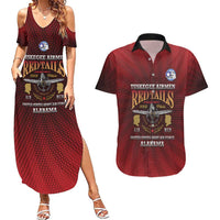 Personalized Red Tails Legacy Couples Matching Summer Maxi Dress and Hawaiian Shirt Tuskegee Airmen WWII Heroes - Wonder Print Shop