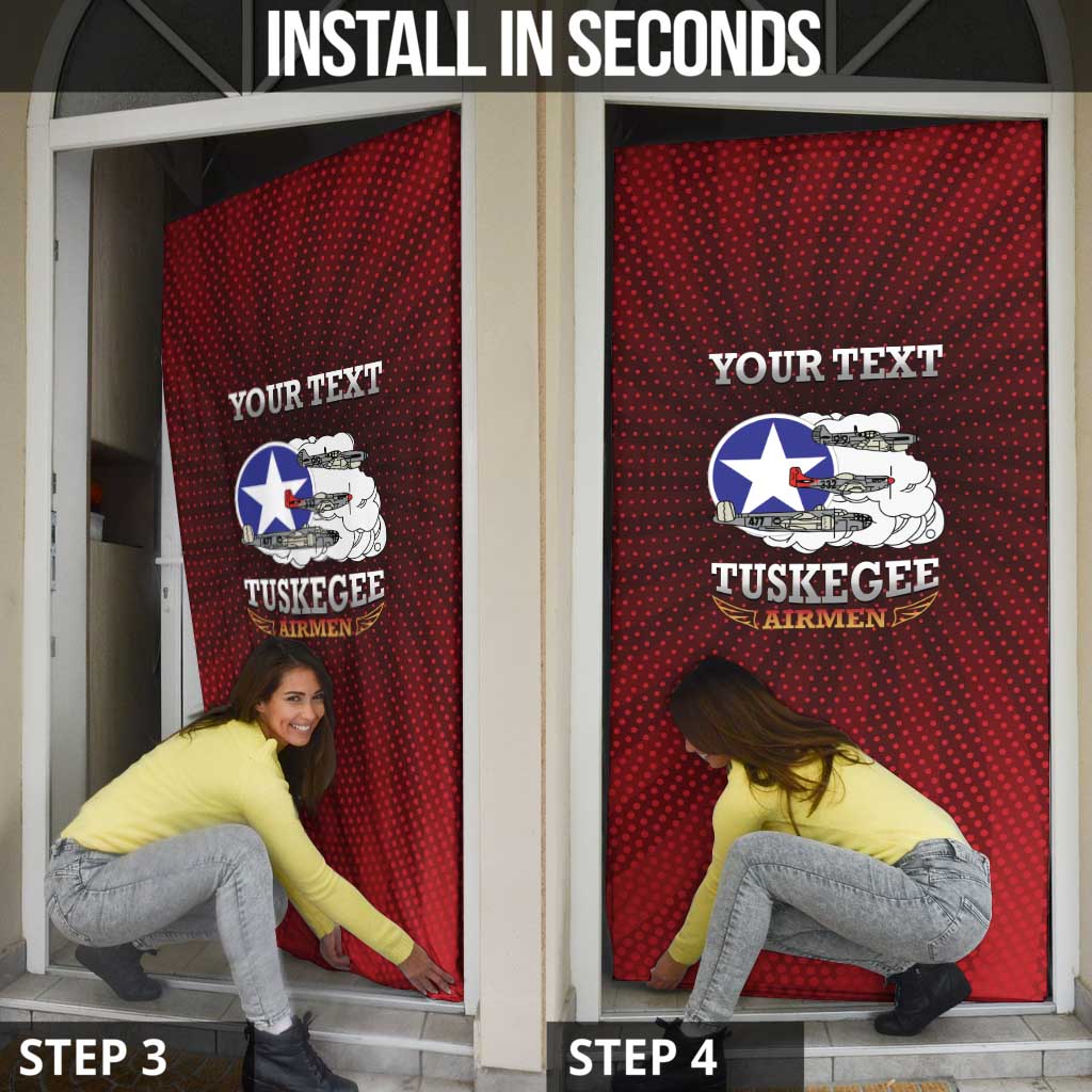 Red Tails Legacy Door Cover Tuskegee Airmen WWII Heroes - Wonder Print Shop