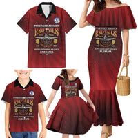 Personalized Red Tails Legacy Family Matching Mermaid Dress and Hawaiian Shirt Tuskegee Airmen WWII Heroes - Wonder Print Shop