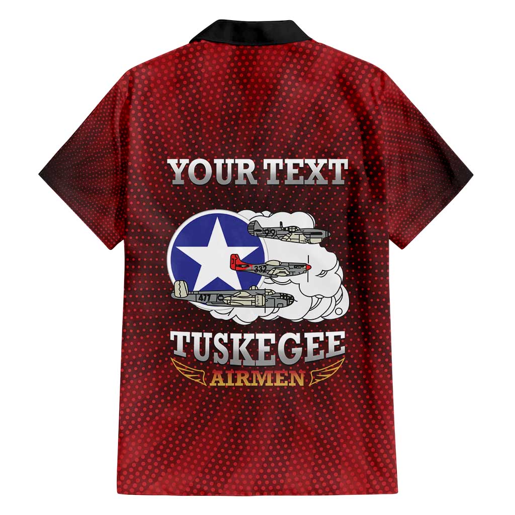 Personalized Red Tails Legacy Family Matching Puletasi and Hawaiian Shirt Tuskegee Airmen WWII Heroes - Wonder Print Shop