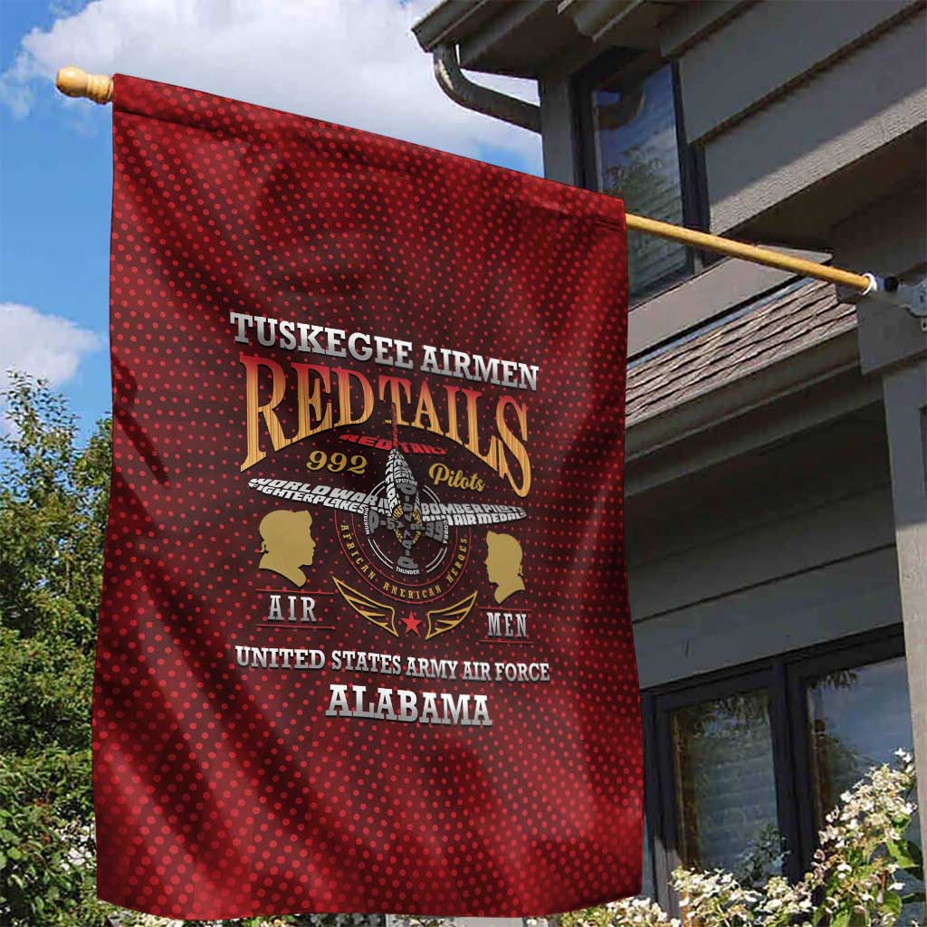 Red Tails Legacy Garden Flag Tuskegee Airmen WWII Heroes - Wonder Print Shop