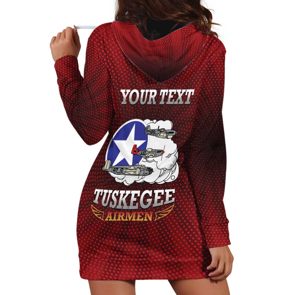 Personalized Red Tails Legacy Hoodie Dress Tuskegee Airmen WWII Heroes - Wonder Print Shop