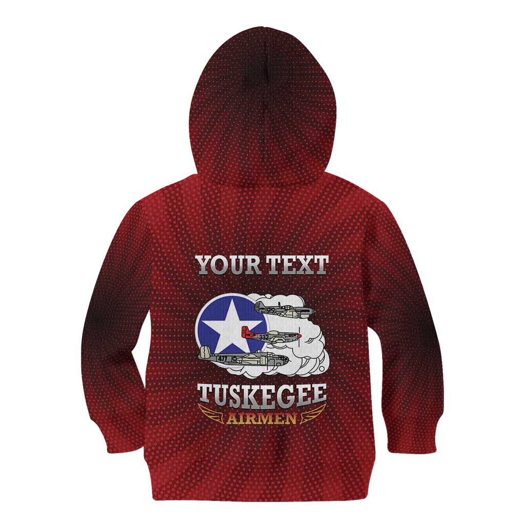 Personalized Red Tails Legacy Kid Hoodie Tuskegee Airmen WWII Heroes - Wonder Print Shop