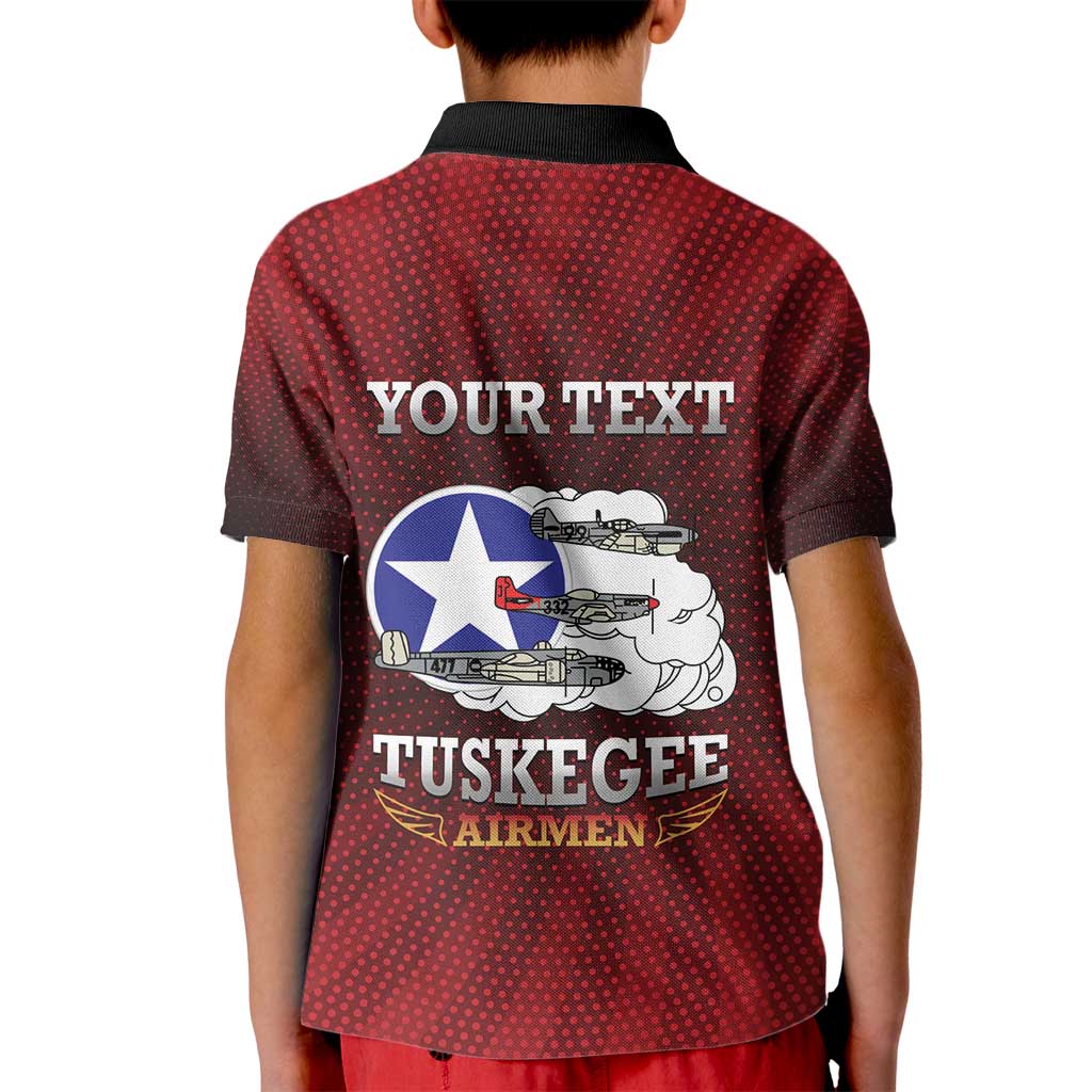 Personalized Red Tails Legacy Kid Polo Shirt Tuskegee Airmen WWII Heroes - Wonder Print Shop