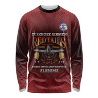 Personalized Red Tails Legacy Long Sleeve Shirt Tuskegee Airmen WWII Heroes - Wonder Print Shop