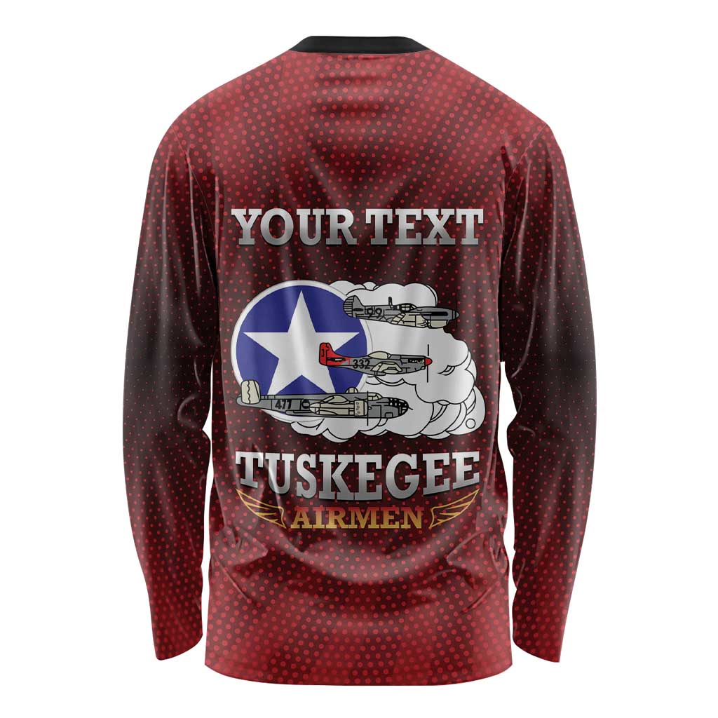 Personalized Red Tails Legacy Long Sleeve Shirt Tuskegee Airmen WWII Heroes - Wonder Print Shop