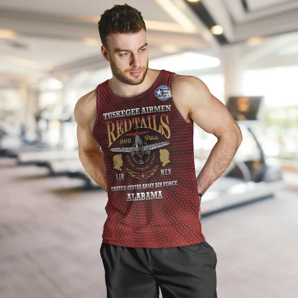 Personalized Red Tails Legacy Men Tank Top Tuskegee Airmen WWII Heroes - Wonder Print Shop