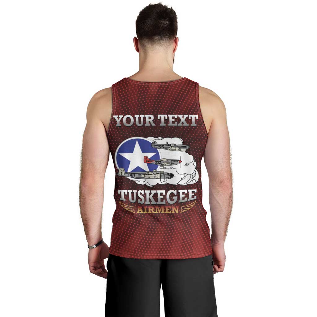 Personalized Red Tails Legacy Men Tank Top Tuskegee Airmen WWII Heroes - Wonder Print Shop