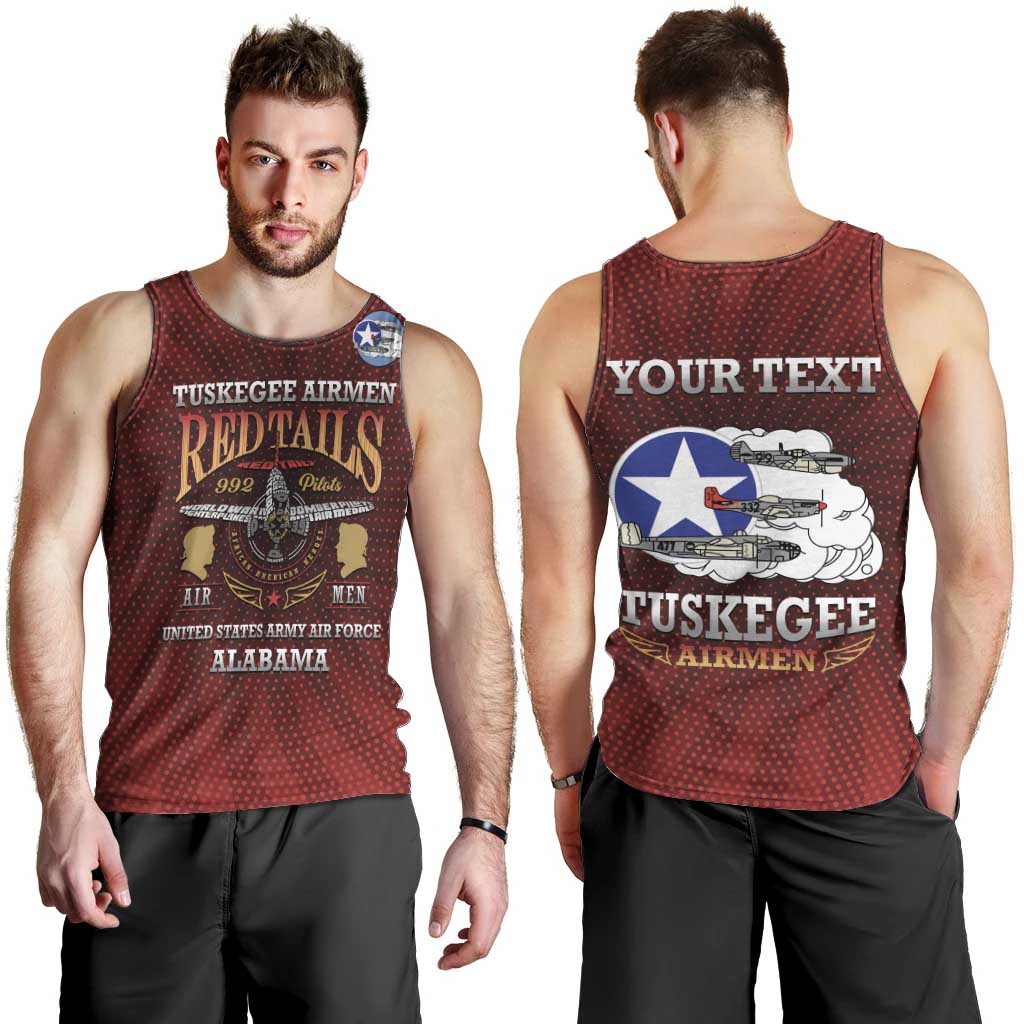 Personalized Red Tails Legacy Men Tank Top Tuskegee Airmen WWII Heroes - Wonder Print Shop