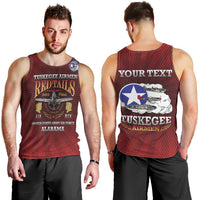 Personalized Red Tails Legacy Men Tank Top Tuskegee Airmen WWII Heroes - Wonder Print Shop