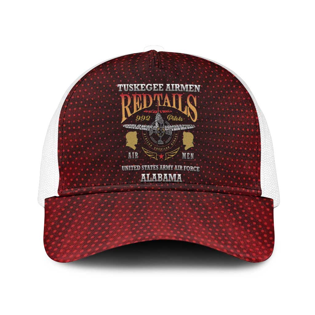 Red Tails Legacy Mesh Trucker Cap Tuskegee Airmen WWII Heroes - Wonder Print Shop