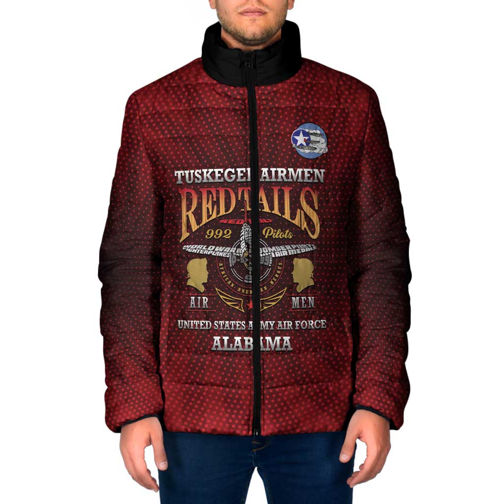 Personalized Red Tails Legacy Padded Jacket Tuskegee Airmen WWII Heroes - Wonder Print Shop