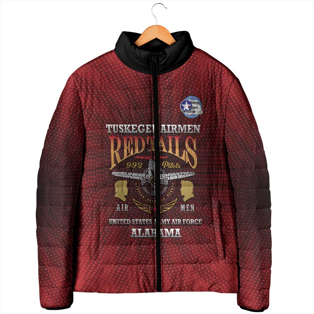 Personalized Red Tails Legacy Padded Jacket Tuskegee Airmen WWII Heroes - Wonder Print Shop