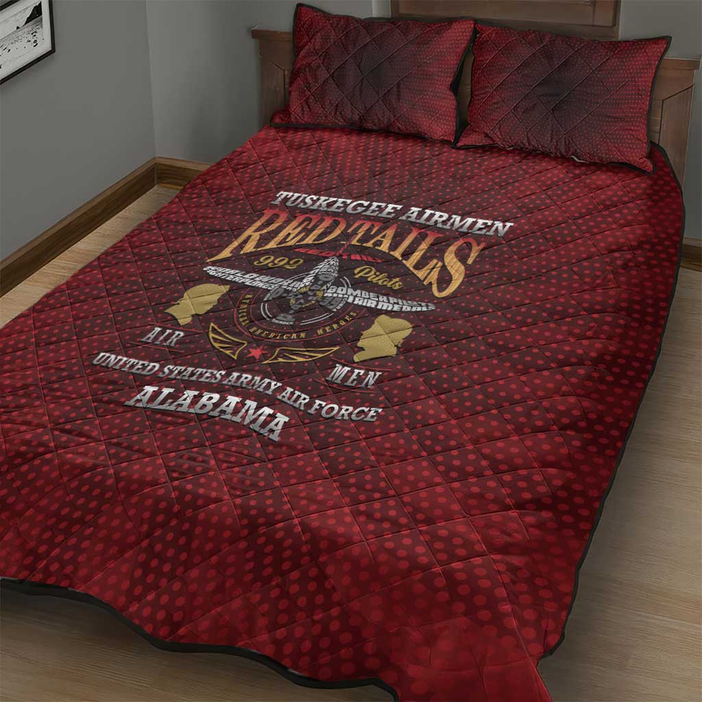Red Tails Legacy Quilt Bed Set Tuskegee Airmen WWII Heroes - Wonder Print Shop