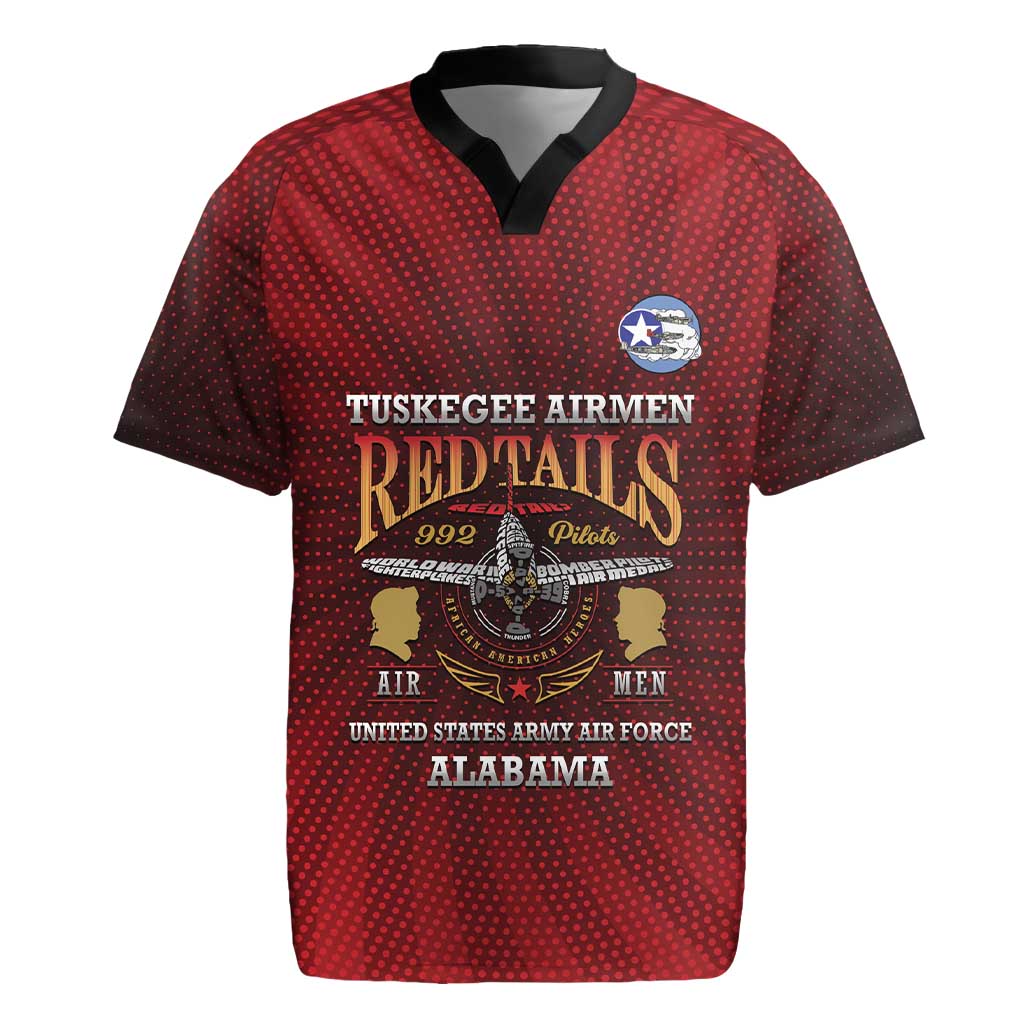 Personalized Red Tails Legacy Rugby Jersey Tuskegee Airmen WWII Heroes - Wonder Print Shop