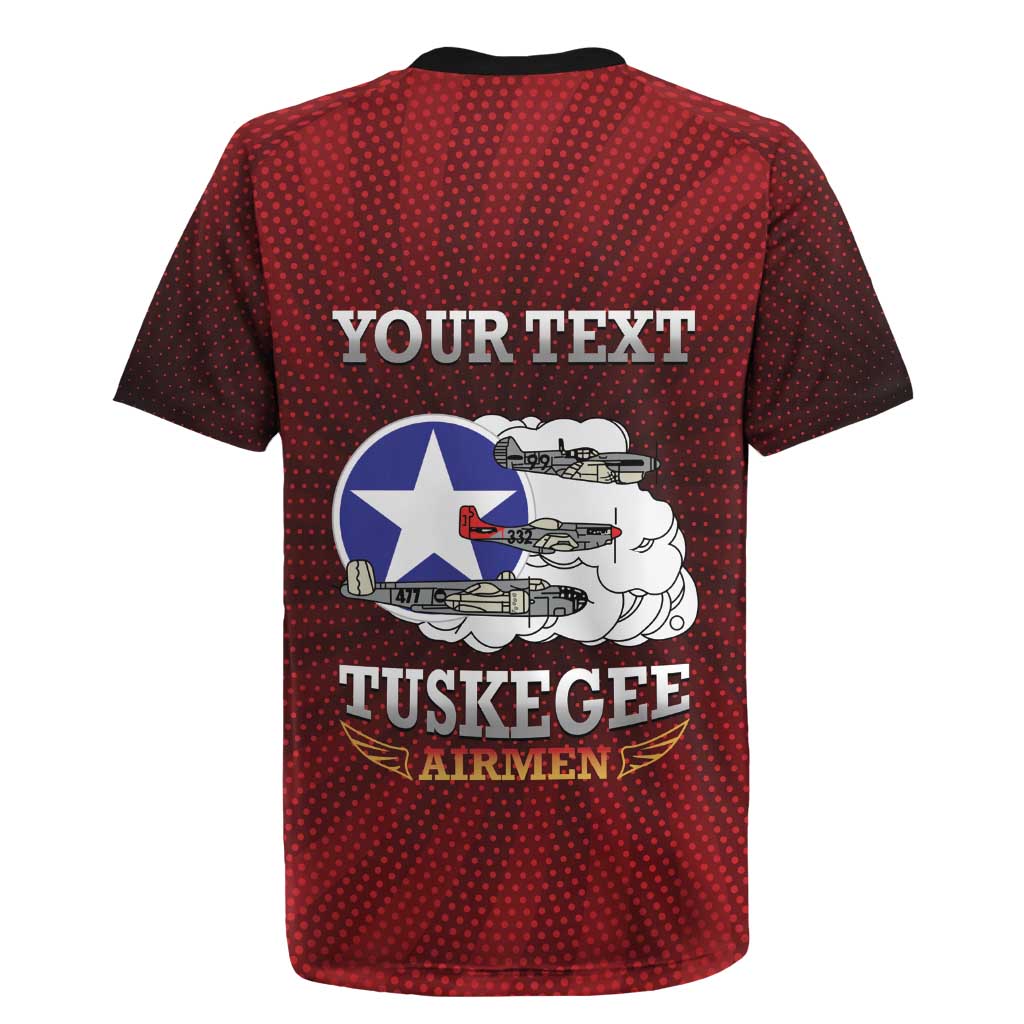 Personalized Red Tails Legacy Rugby Jersey Tuskegee Airmen WWII Heroes - Wonder Print Shop