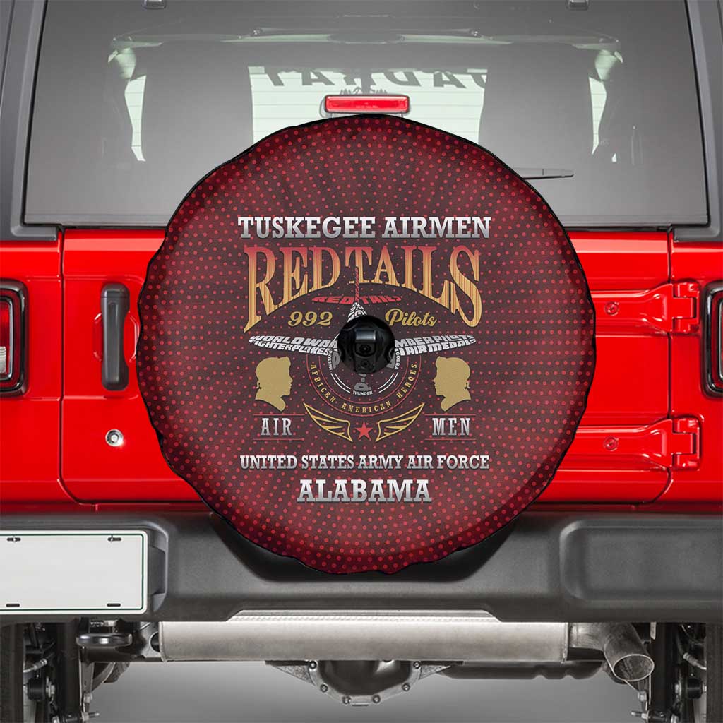 Red Tails Legacy Spare Tire Cover Tuskegee Airmen WWII Heroes - Wonder Print Shop