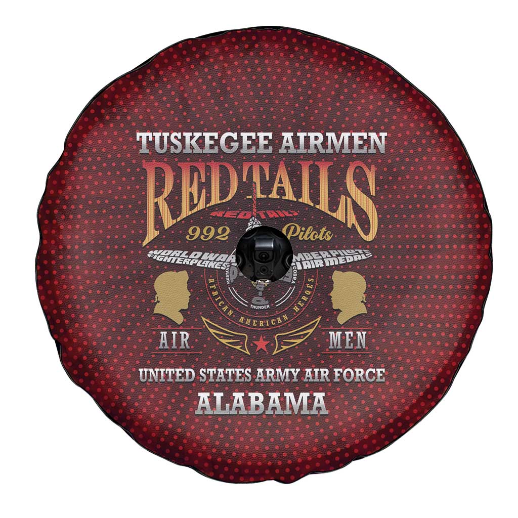 Red Tails Legacy Spare Tire Cover Tuskegee Airmen WWII Heroes - Wonder Print Shop