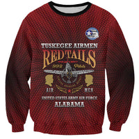 Personalized Red Tails Legacy Sweatshirt Tuskegee Airmen WWII Heroes - Wonder Print Shop