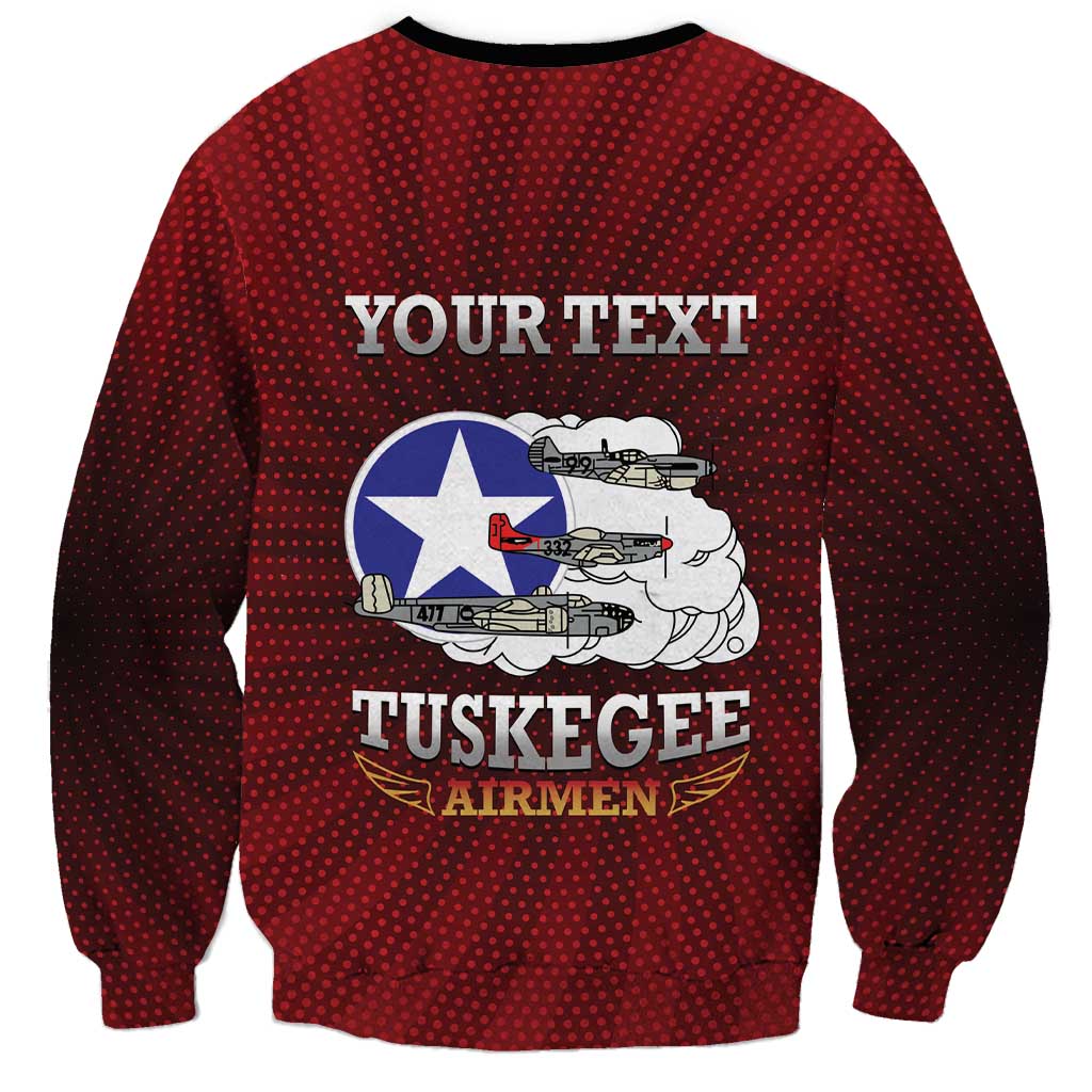 Personalized Red Tails Legacy Sweatshirt Tuskegee Airmen WWII Heroes - Wonder Print Shop