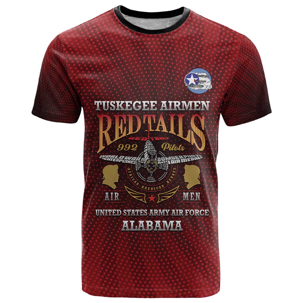 Personalized Red Tails Legacy T Shirt Tuskegee Airmen WWII Heroes - Wonder Print Shop