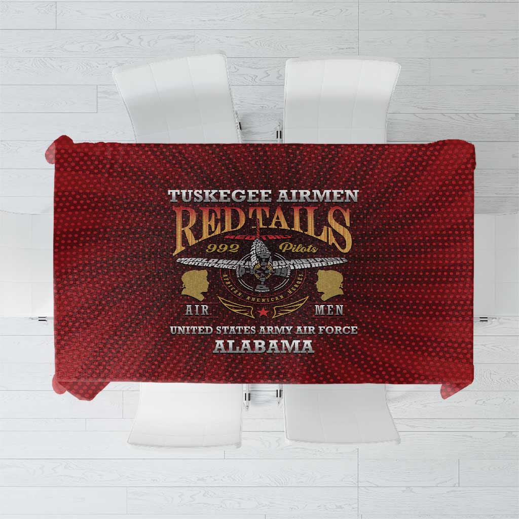Red Tails Legacy Tablecloth Tuskegee Airmen WWII Heroes - Wonder Print Shop