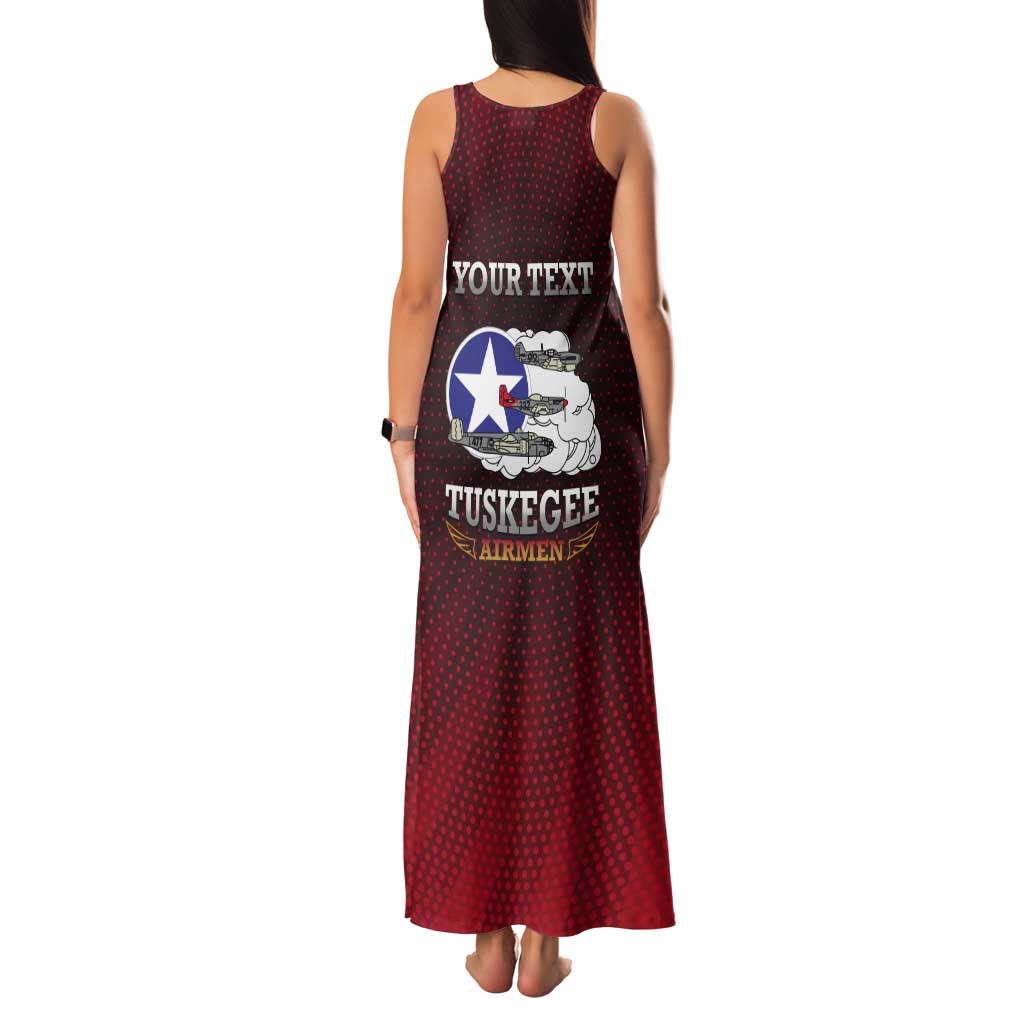 Personalized Red Tails Legacy Tank Maxi Dress Tuskegee Airmen WWII Heroes - Wonder Print Shop