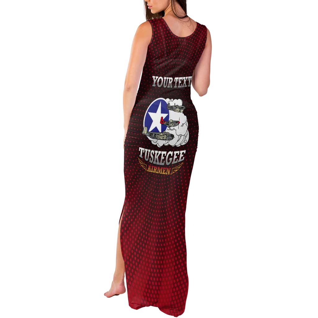 Personalized Red Tails Legacy Tank Maxi Dress Tuskegee Airmen WWII Heroes - Wonder Print Shop